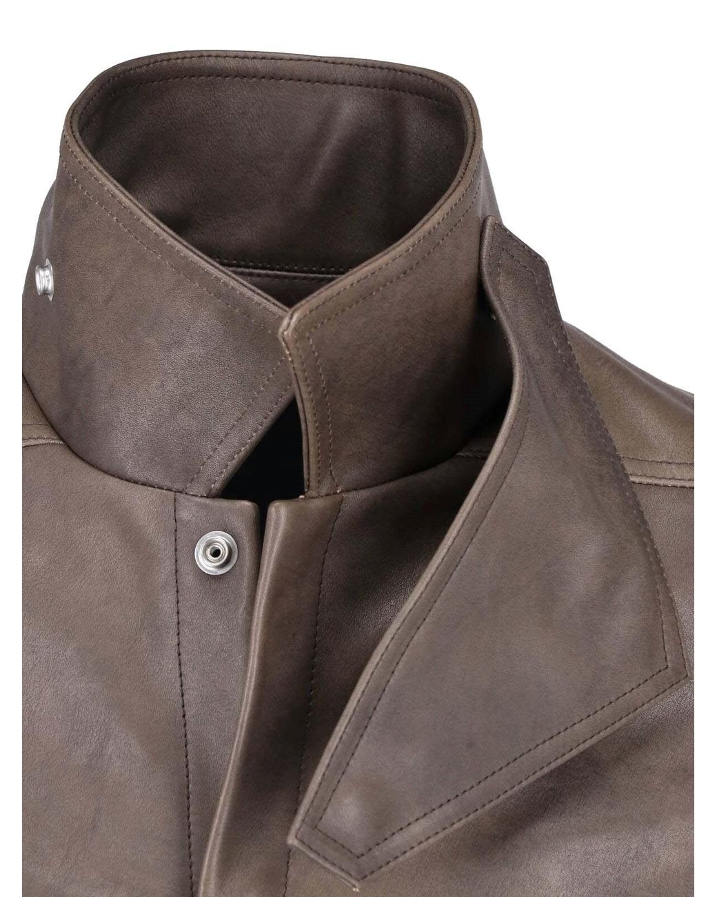 Rick Owens Brown Jacket "Tower Alice" for men