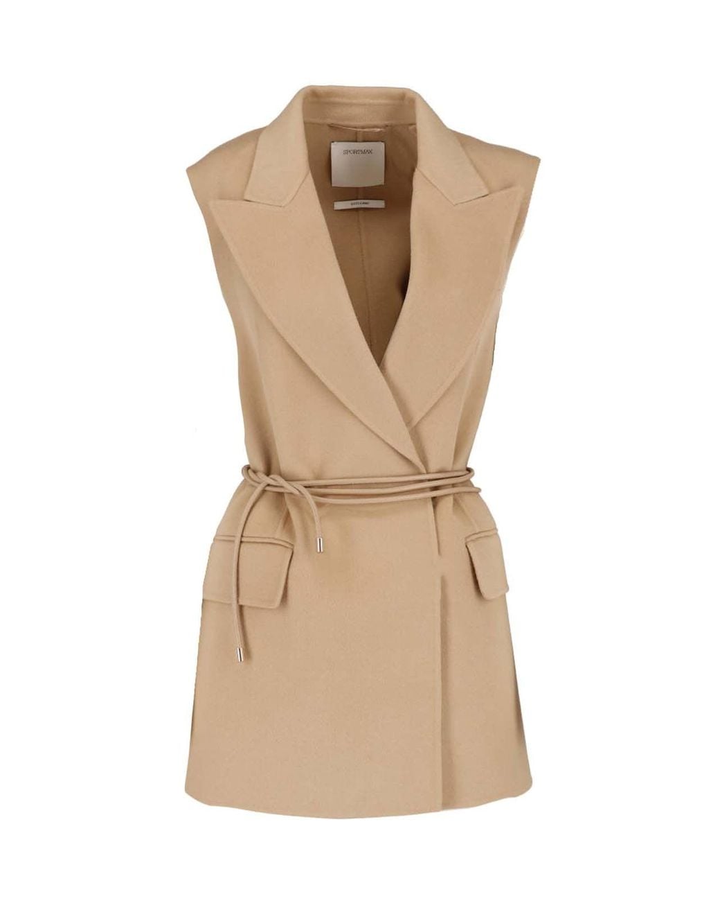 Sportmax Natural Virgin Wool Gilet