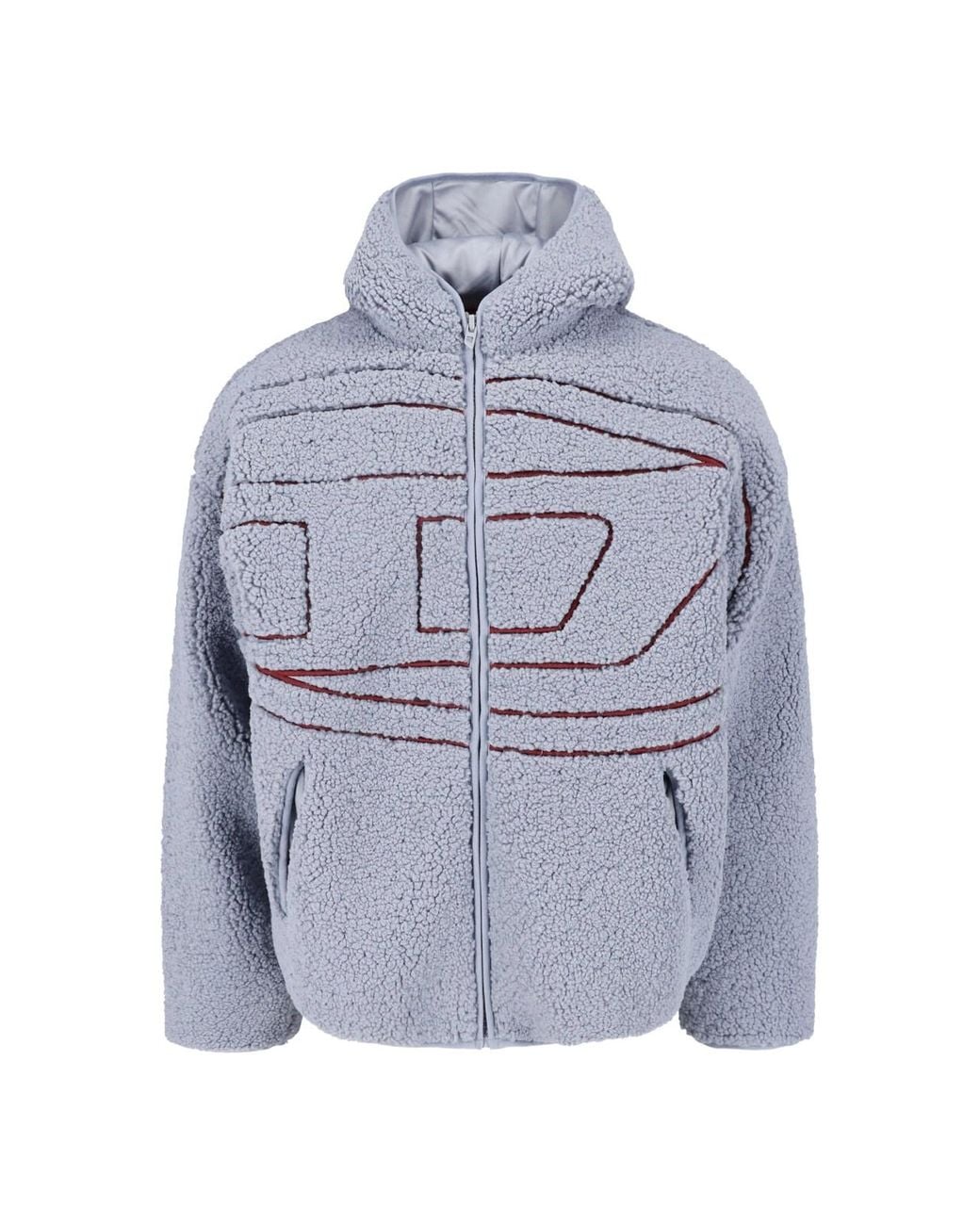 DIESEL Gray Hoodie “S-Zat” for men