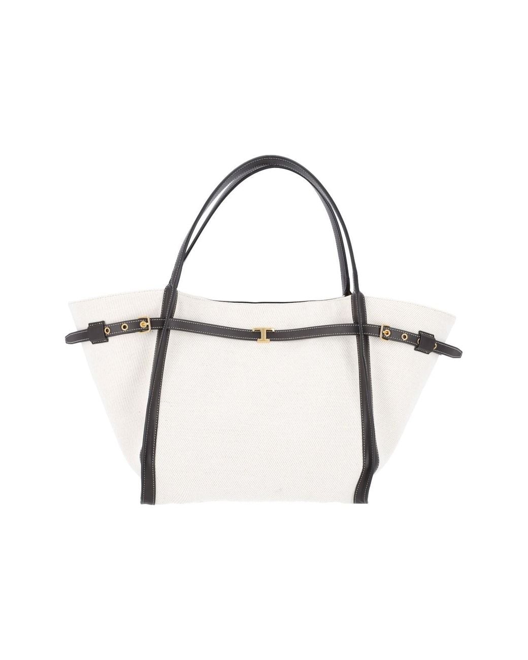 Borsa Tote Media "Tim" di Tod's in White