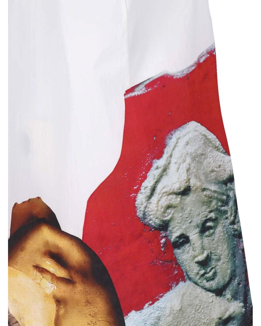 Prada White Printed Canvas Dress