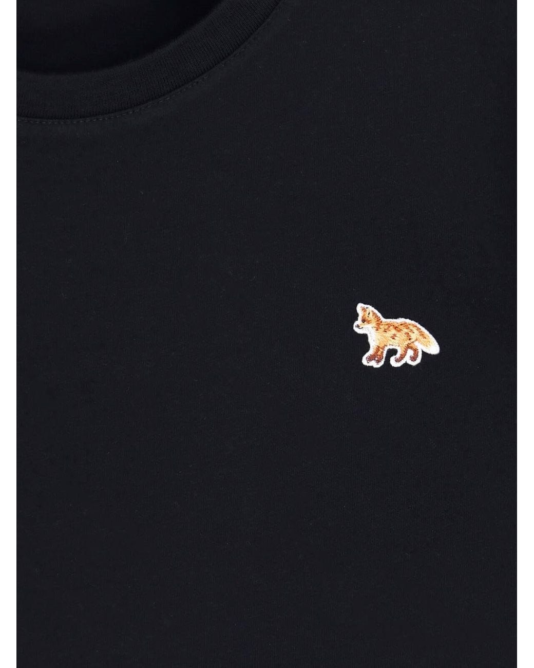 Maison Kitsuné Black T-Shirt "Baby Fox"