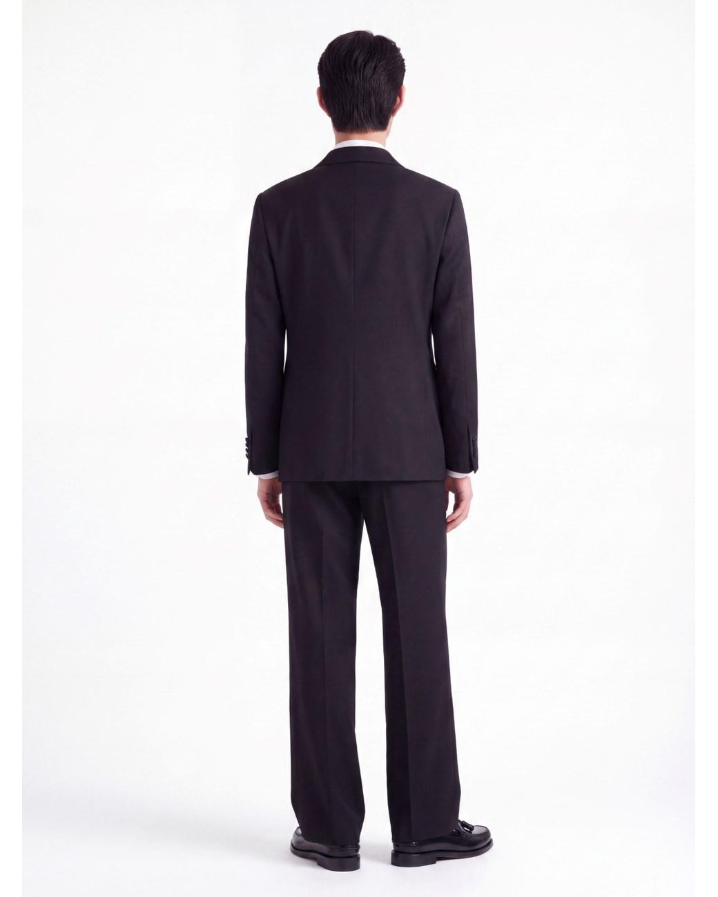 Giorgio Armani Blue Double-Breasted Wool Blazer for men