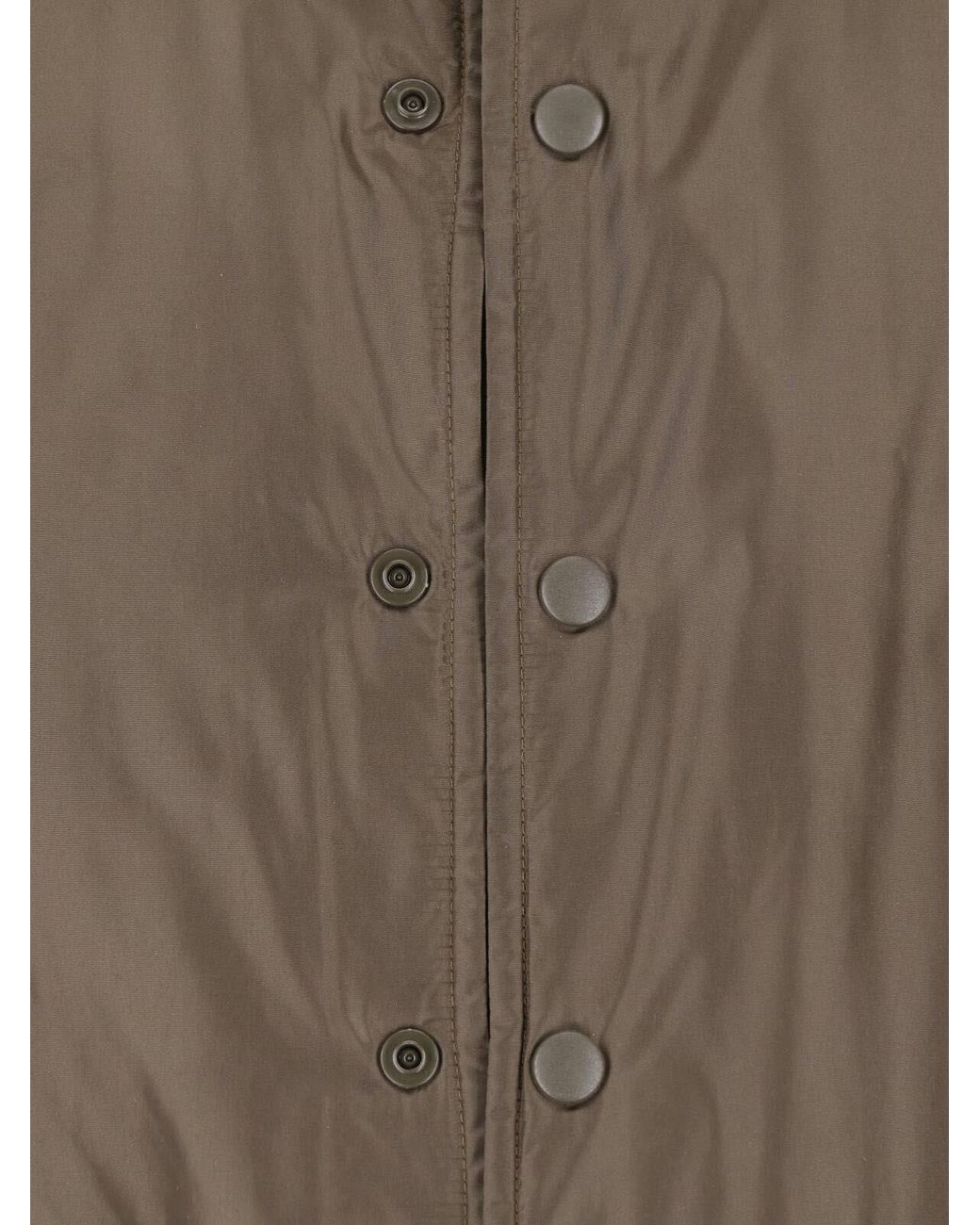 Aspesi Brown Technical Button-Up Shirt Jacket for men