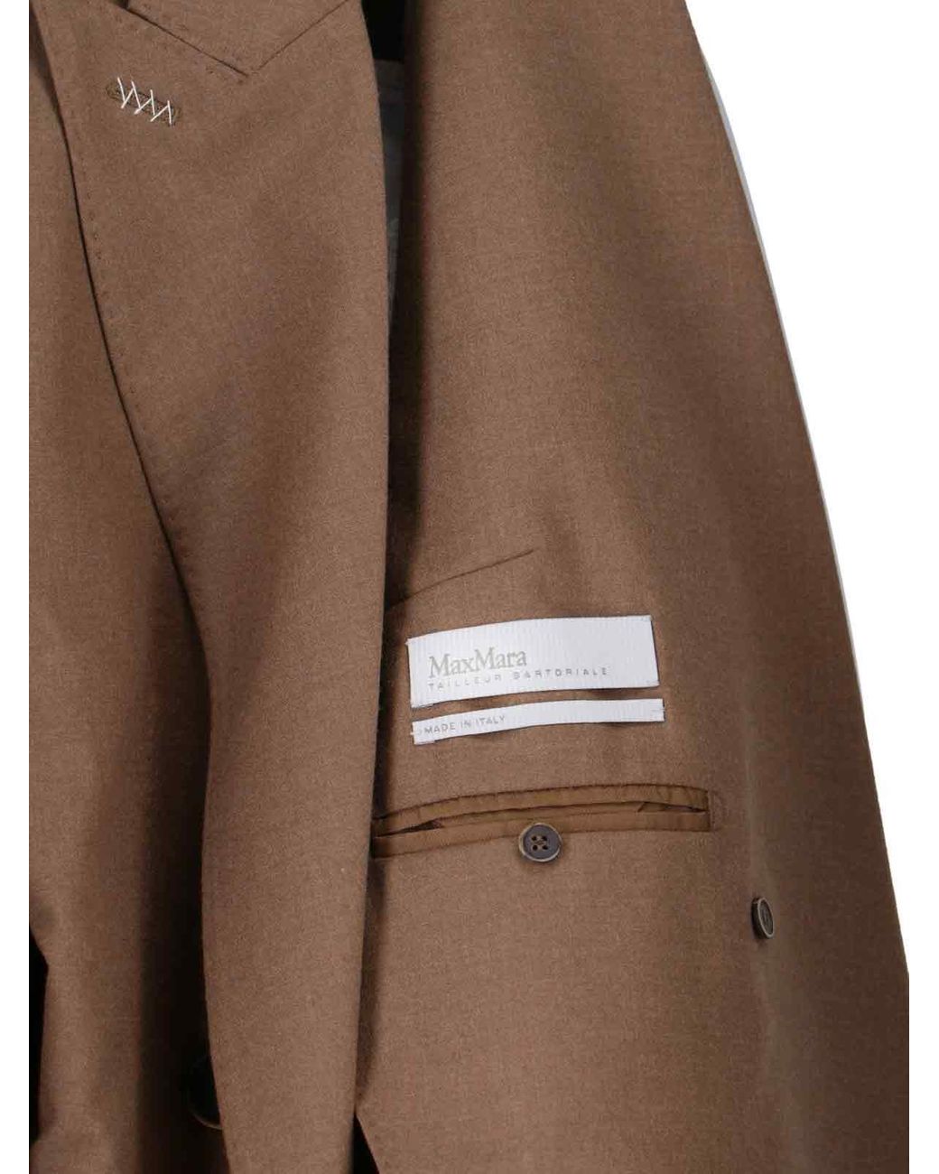 Max Mara Brown Harald Double-Breasted Blazer