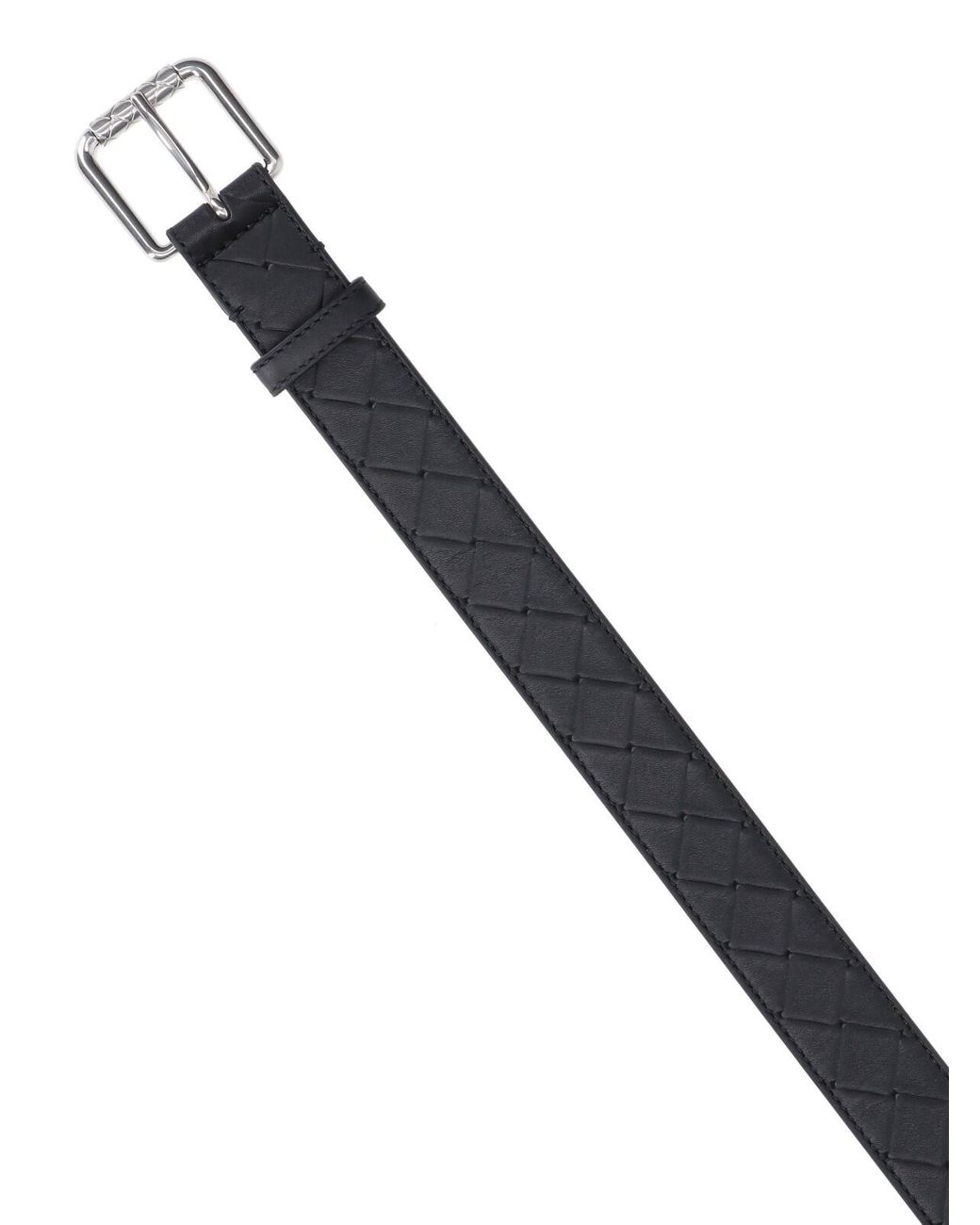 Bottega Veneta Black Woven Belt for men