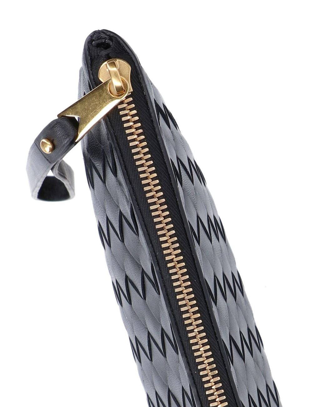 Bottega Veneta Black Woven Pouch
