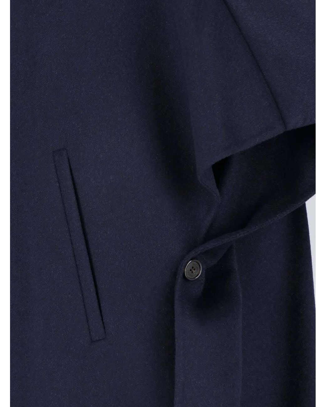 Max Mara Blue Cashmere Cape