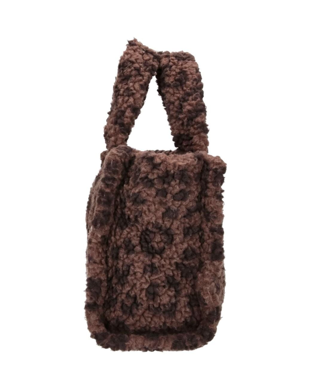 Mc2 Saint Barth Brown Tote Bag “Colette Soft Fur”