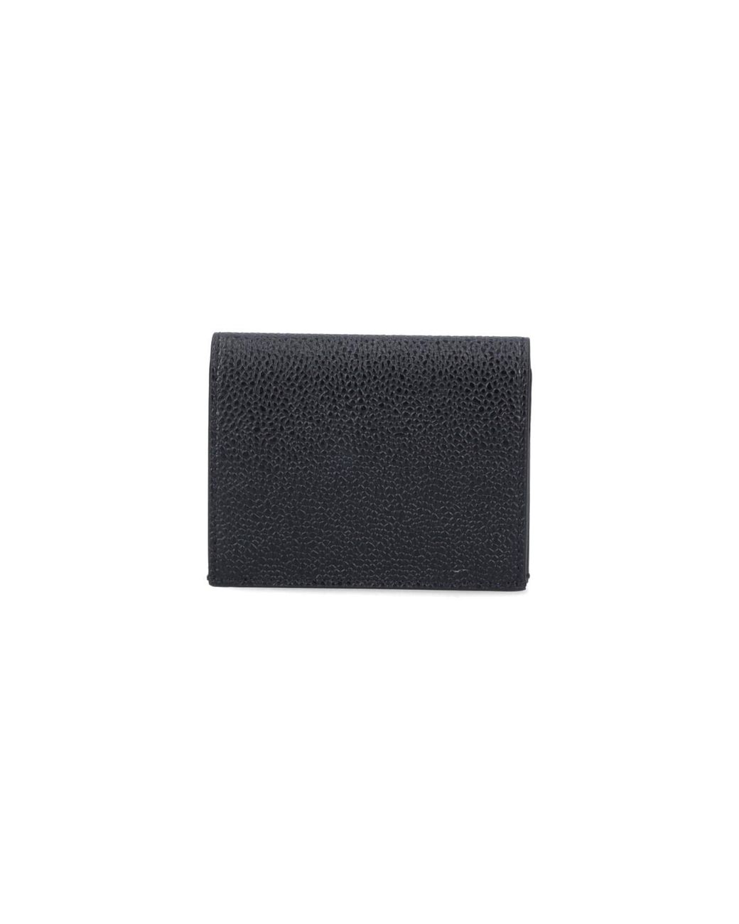 Thom Browne Black Leather Card Holder for men