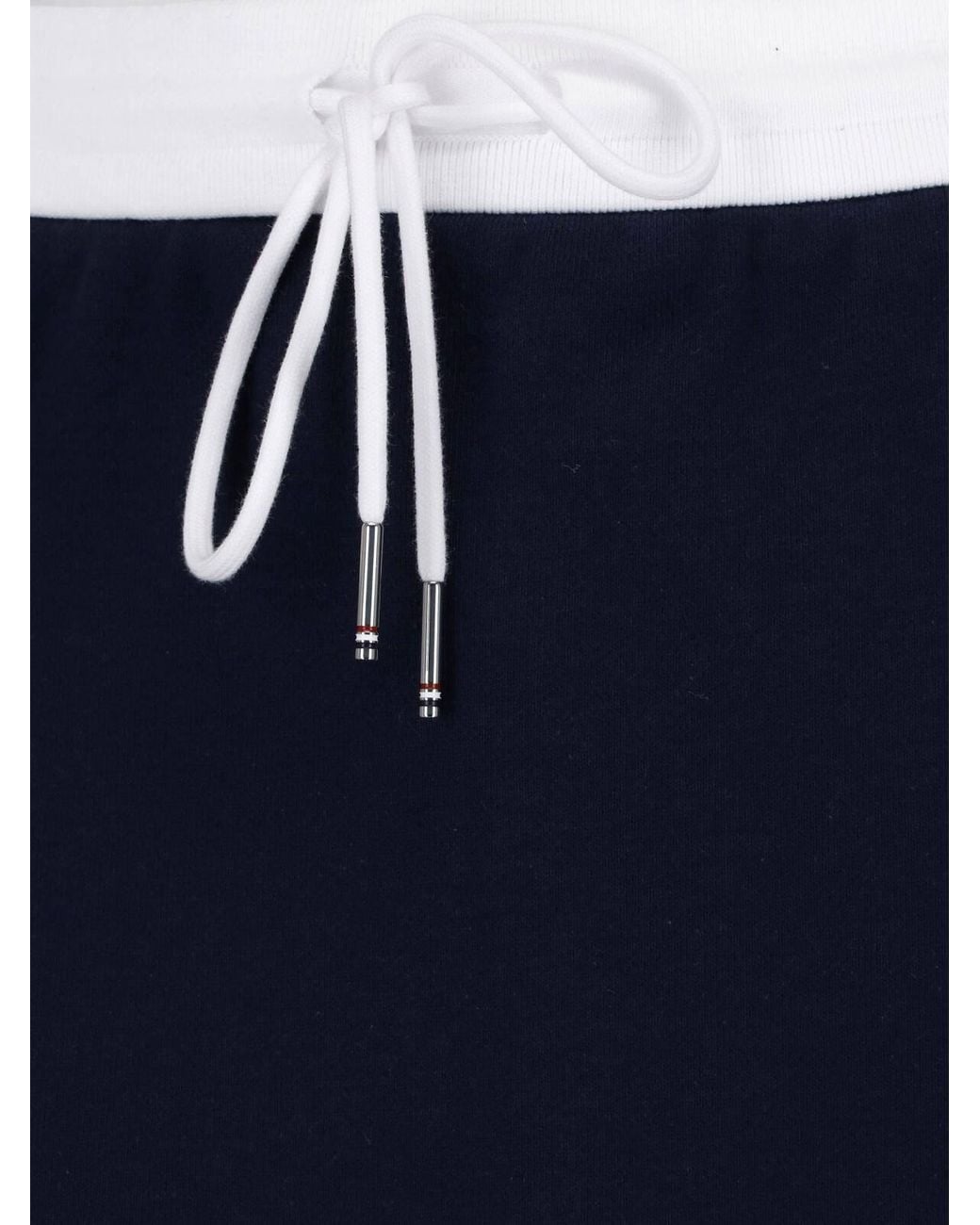 Thom Browne Blue Mini Skirt "4-Bars"