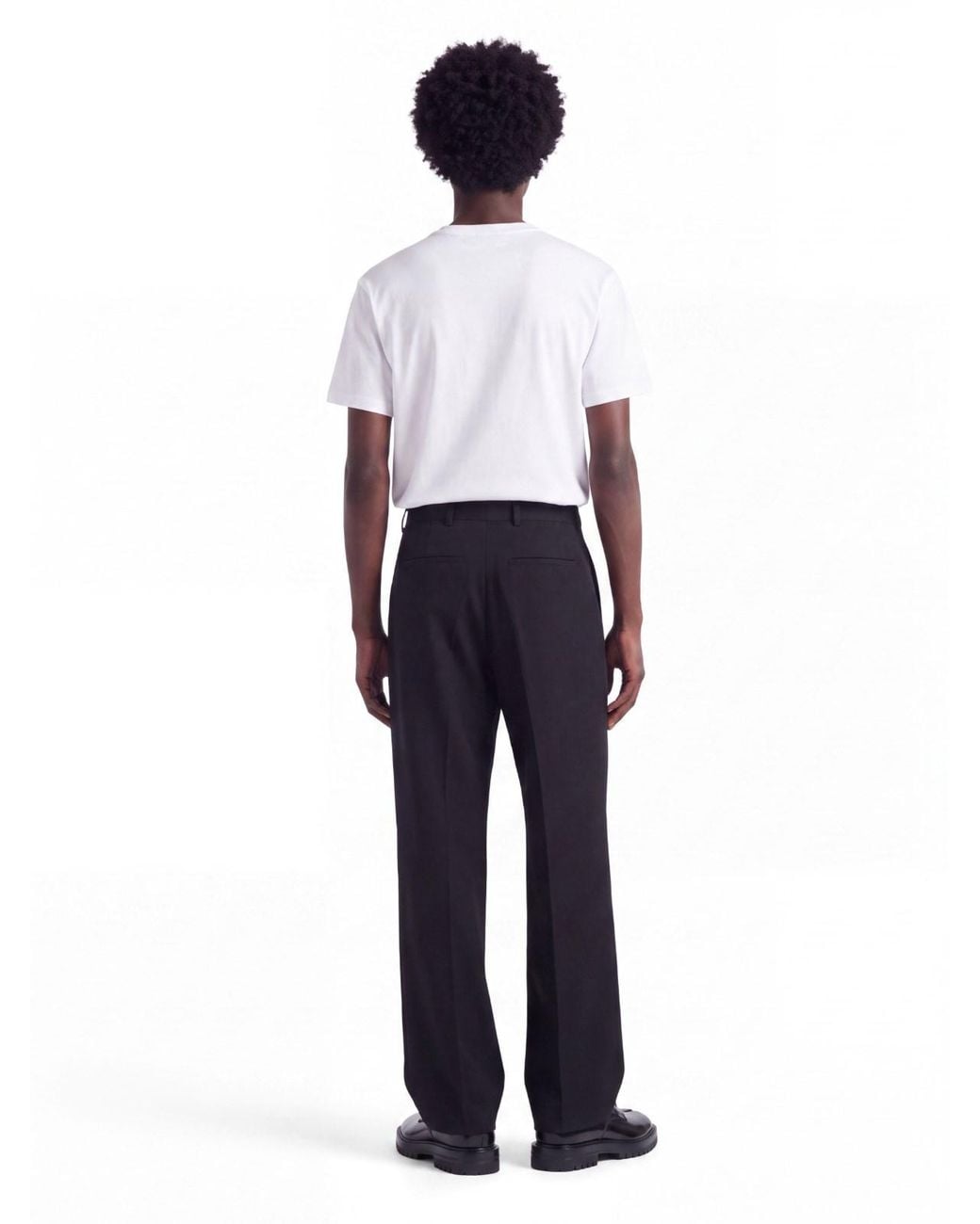 Our Legacy Blue Straight-Leg Chino Pants With Mid-Rise Waist And Pleated Front for men