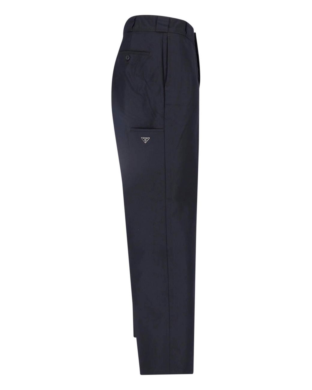 Prada Blue Logo Pants for men