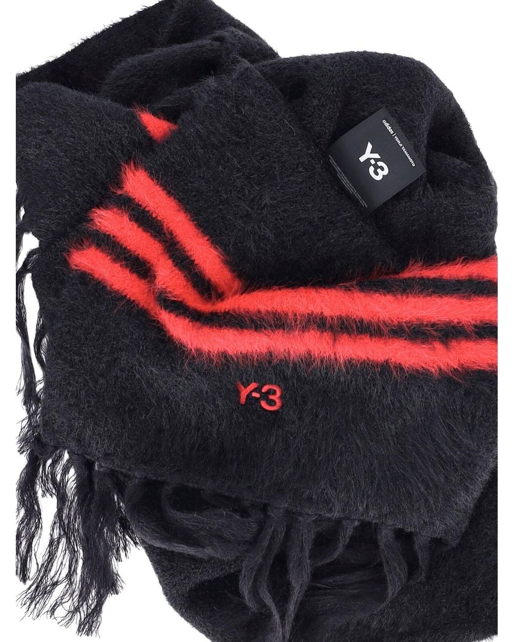 Y-3 Black Scarf 3-Stripes”