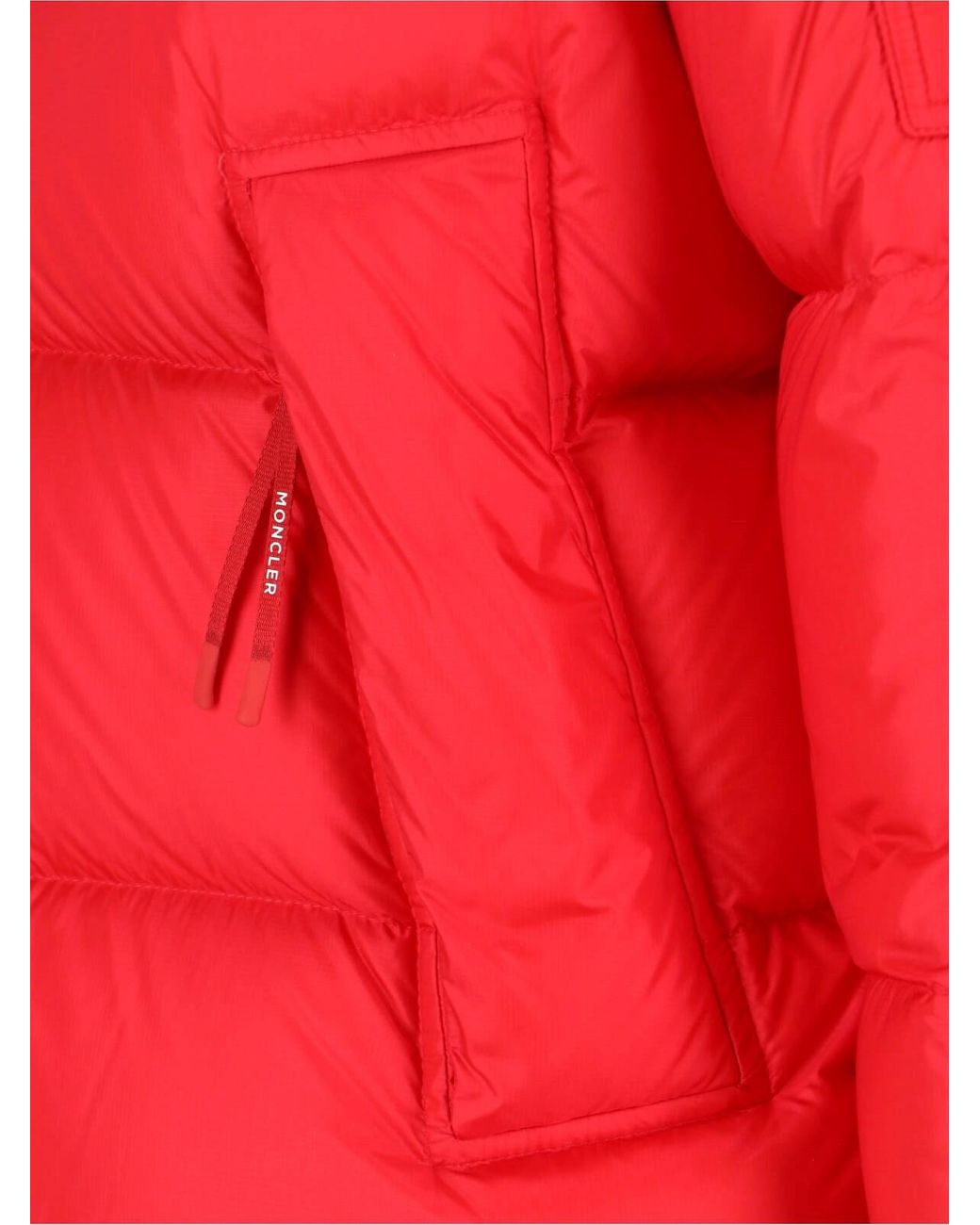 Moncler Red "Couyere" Short Down Jacket for men