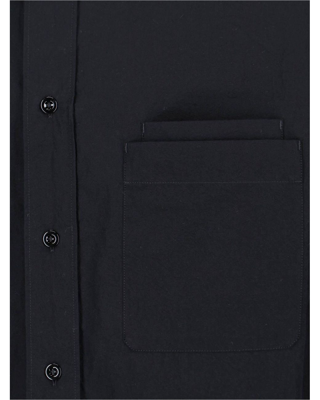 Lemaire Blue Long-Sleeved Button Front Shirt With Classic Collar for men