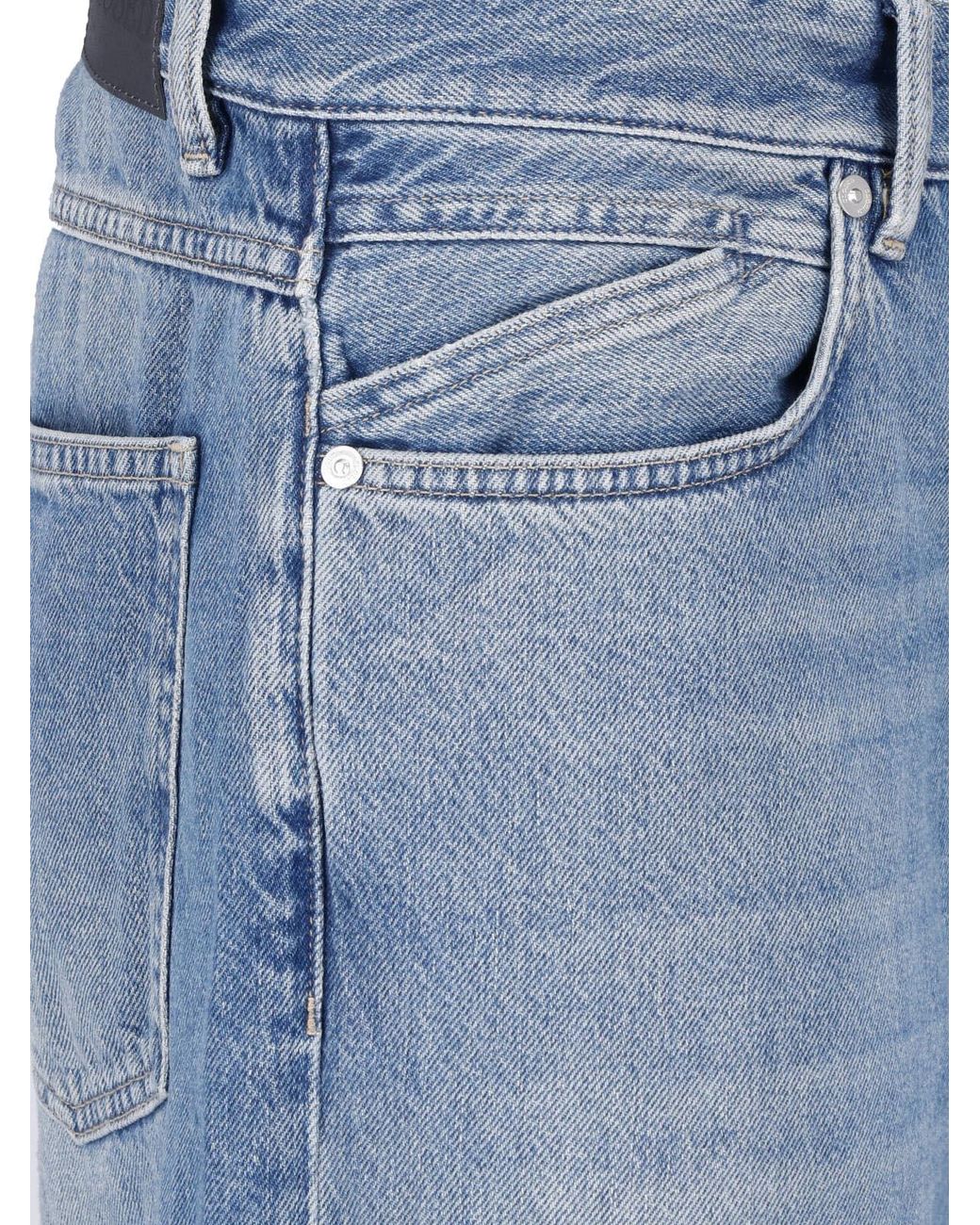Closed Blue Recycled Cotton Denim Jeans for men