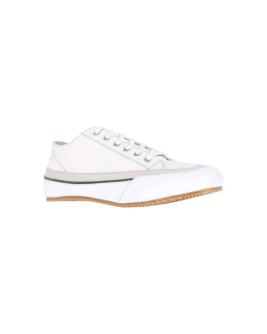 Maison Margiela White Low-Top Lace-Up Sneaker for men