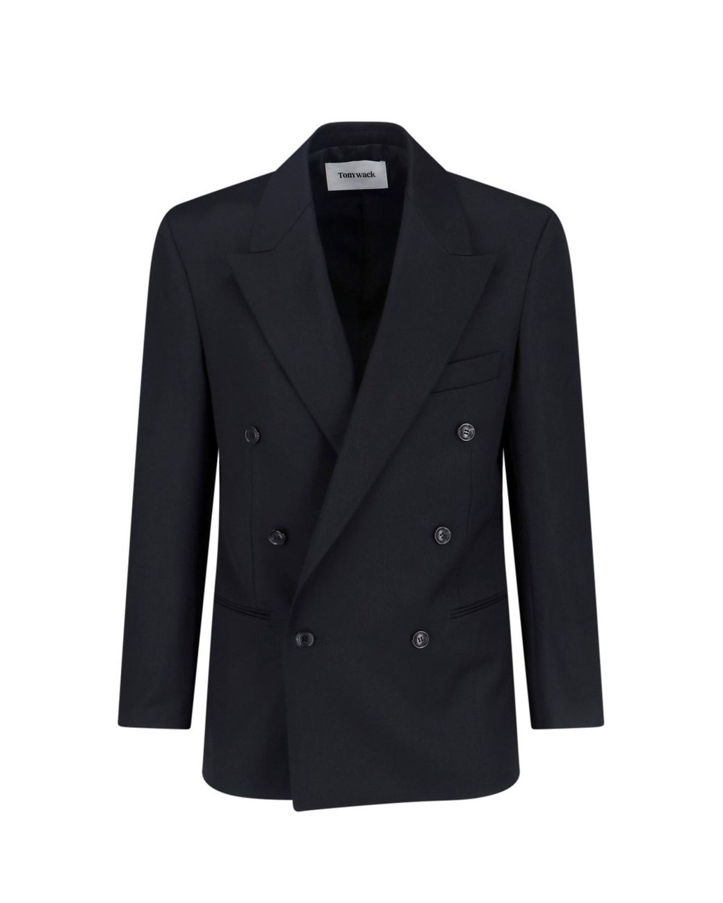 TONYWACK Blue Double-Breasted Blazer for men