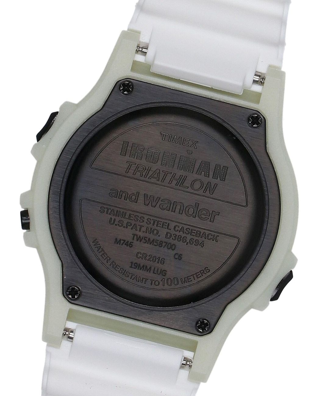 And Wander White Sport Watch "Ironman 8-Lap" for men