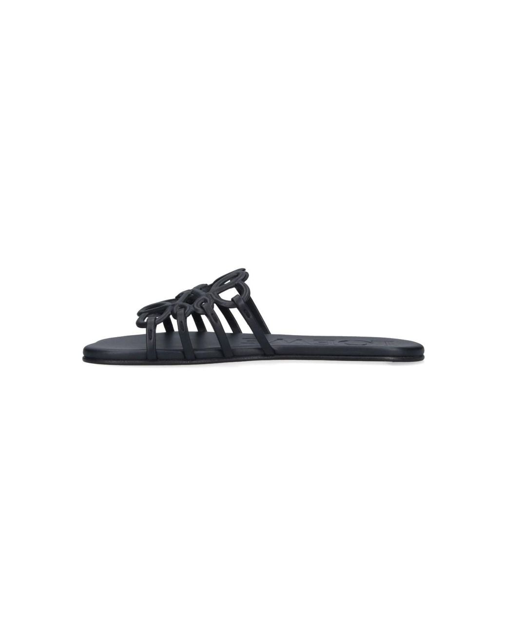 Loewe Blue Sandals "Anagram Petal"