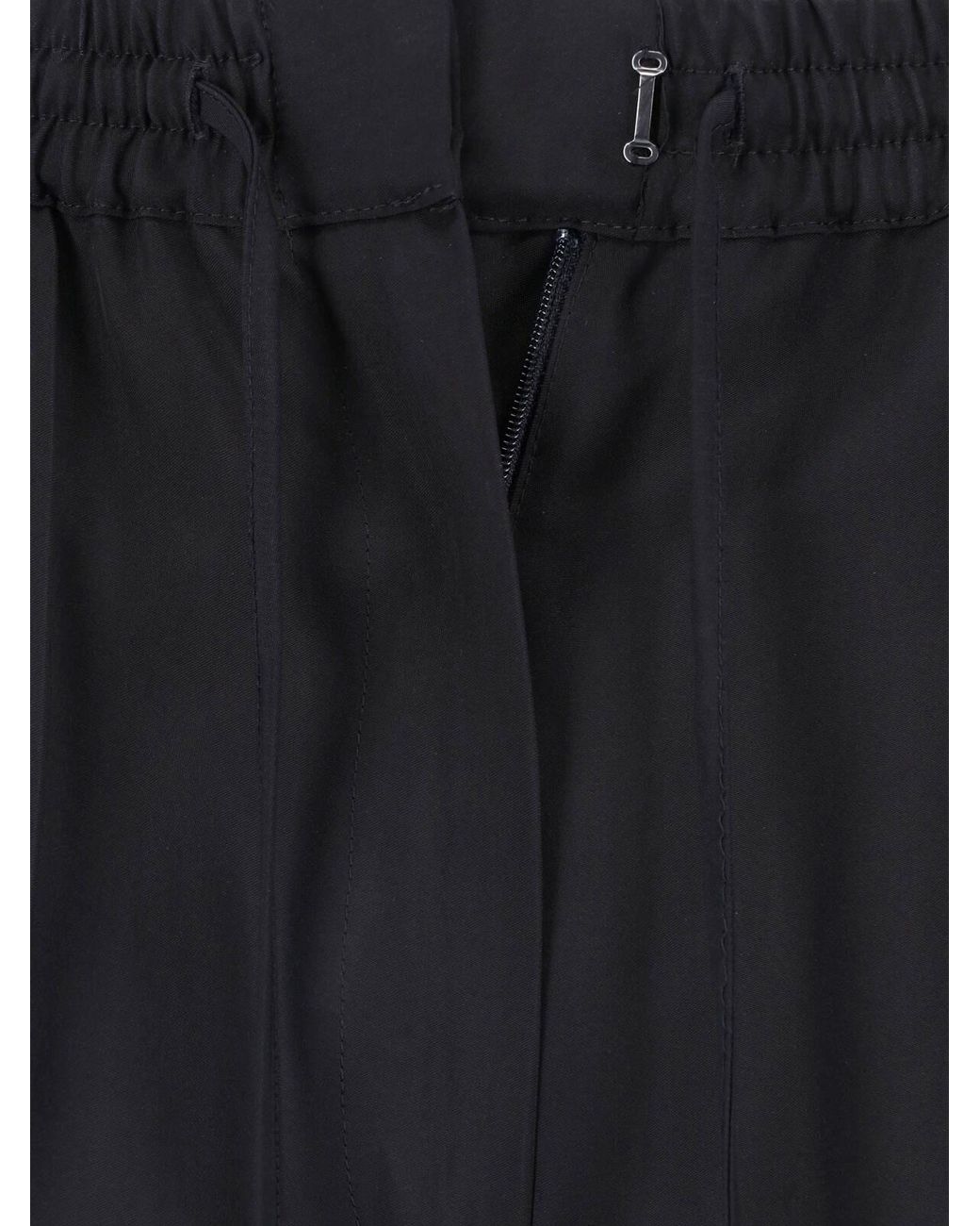 Sportmax Blue Viscose Satin Shorts