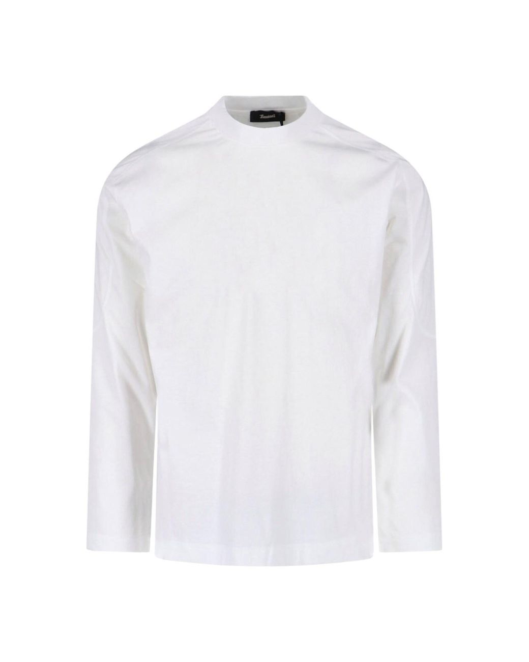 Laminar White Cotton T-Shirt for men