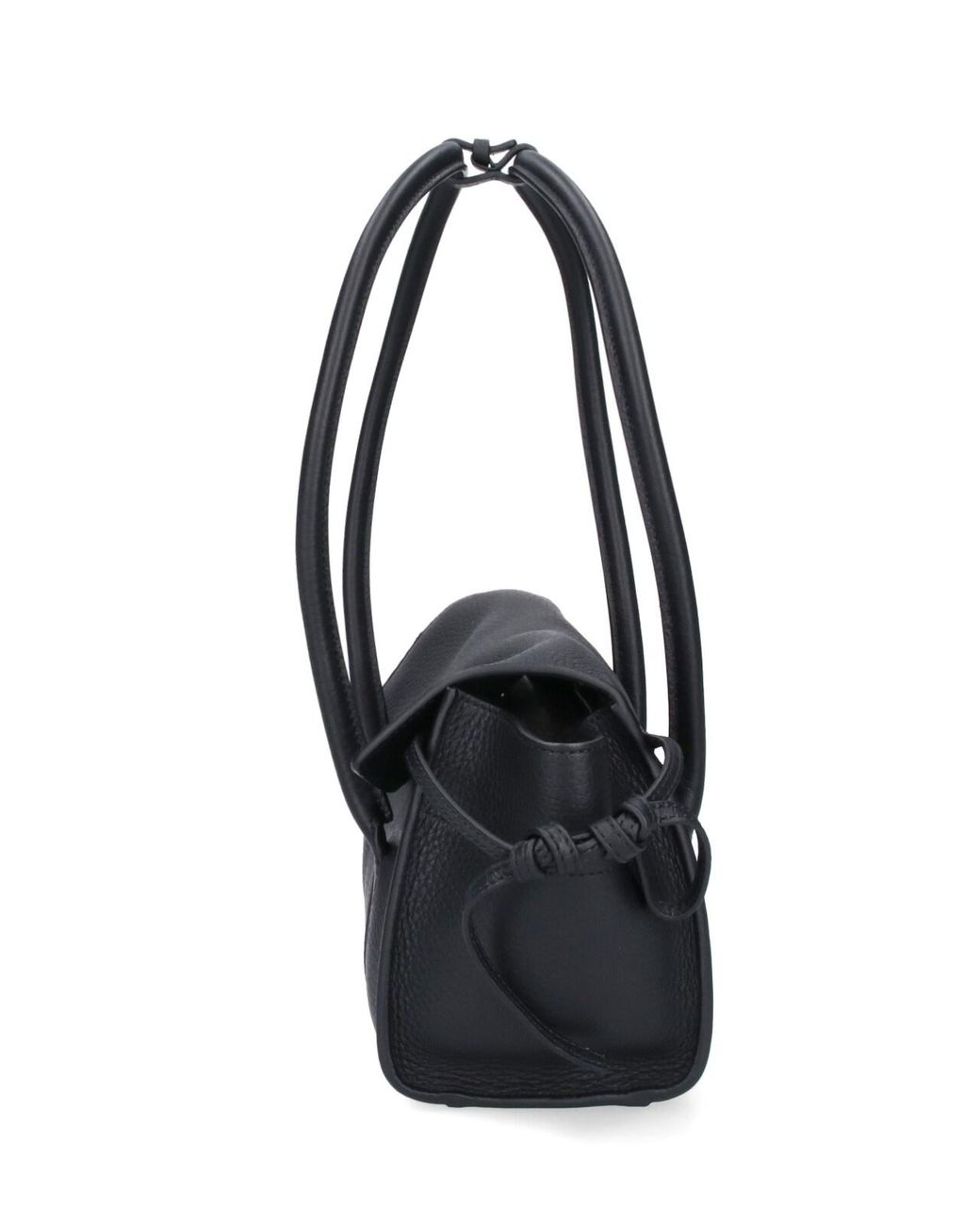 Mulberry Black Structured Top Handle Tote Bag