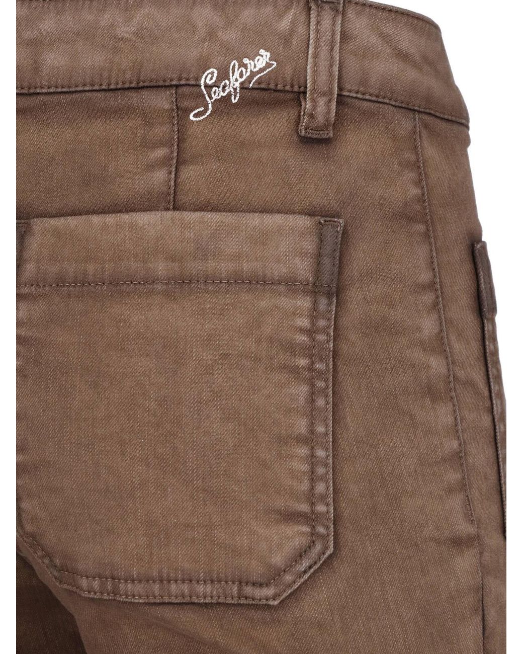 Seafarer Brown Flared Trousers