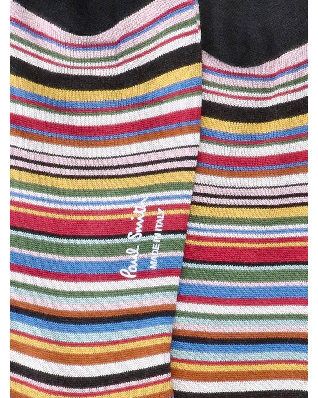 Paul Smith White Striped Crew Socks for men