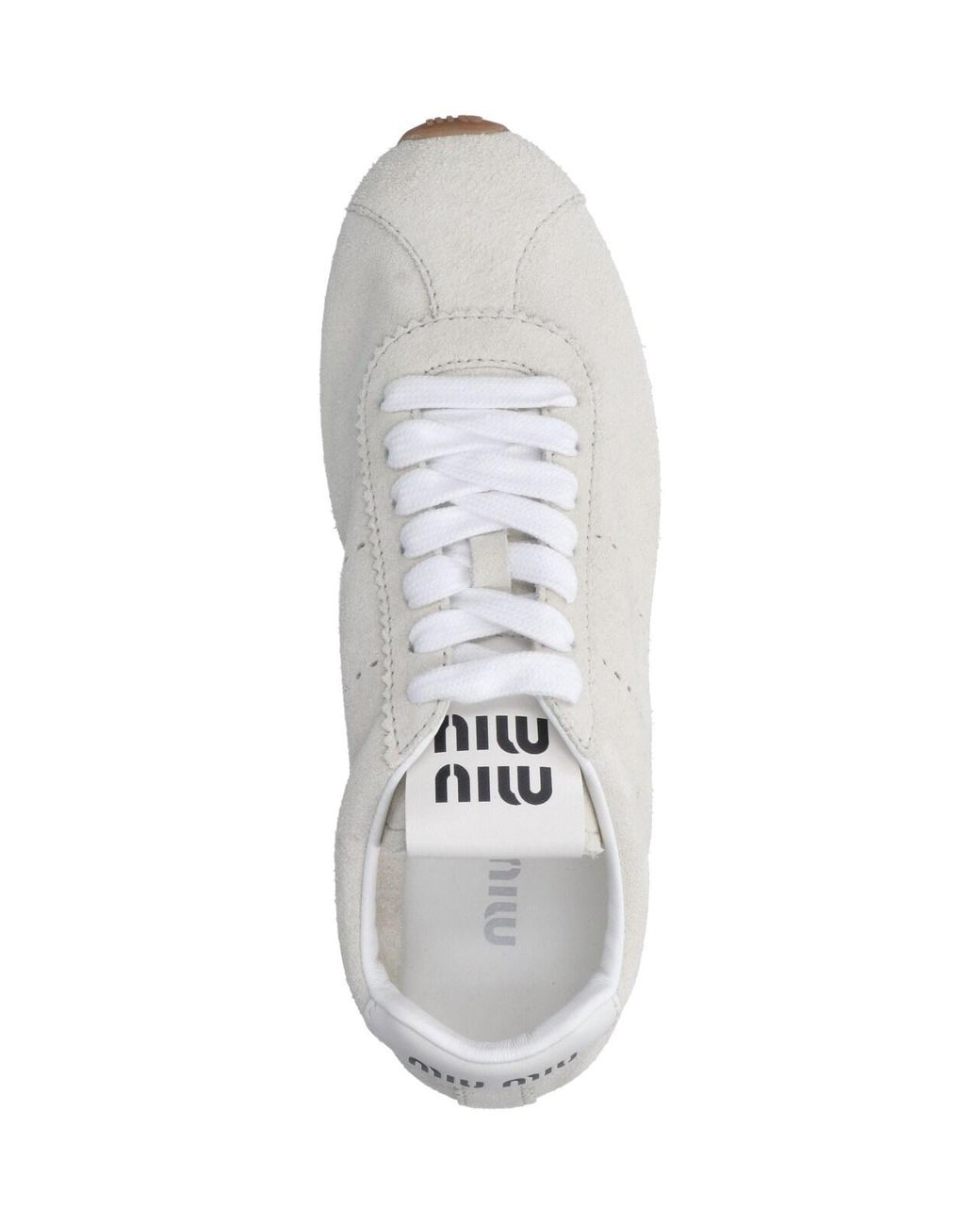 Miu Miu White Sneakers "Plume"