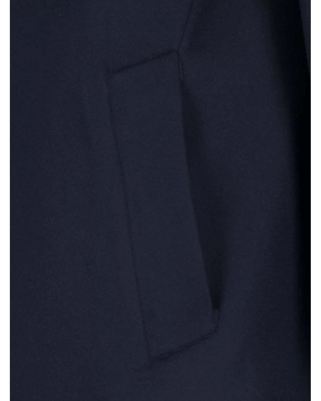 Loro Piana Blue Virgin Wool Coat