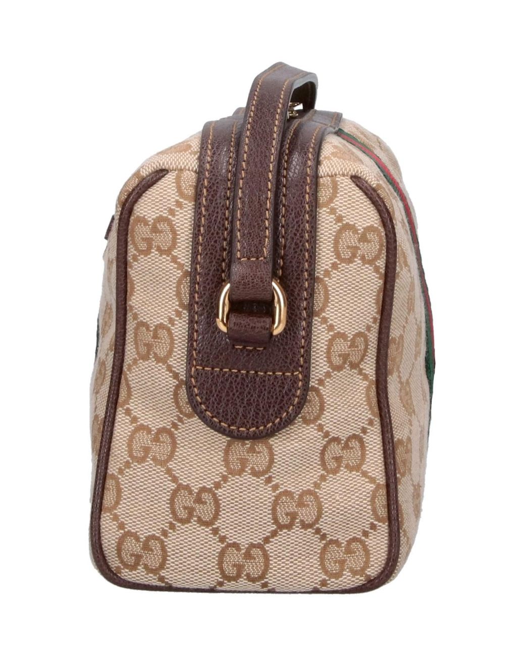 Gucci White Shoulder Bag "Horsebit Web"