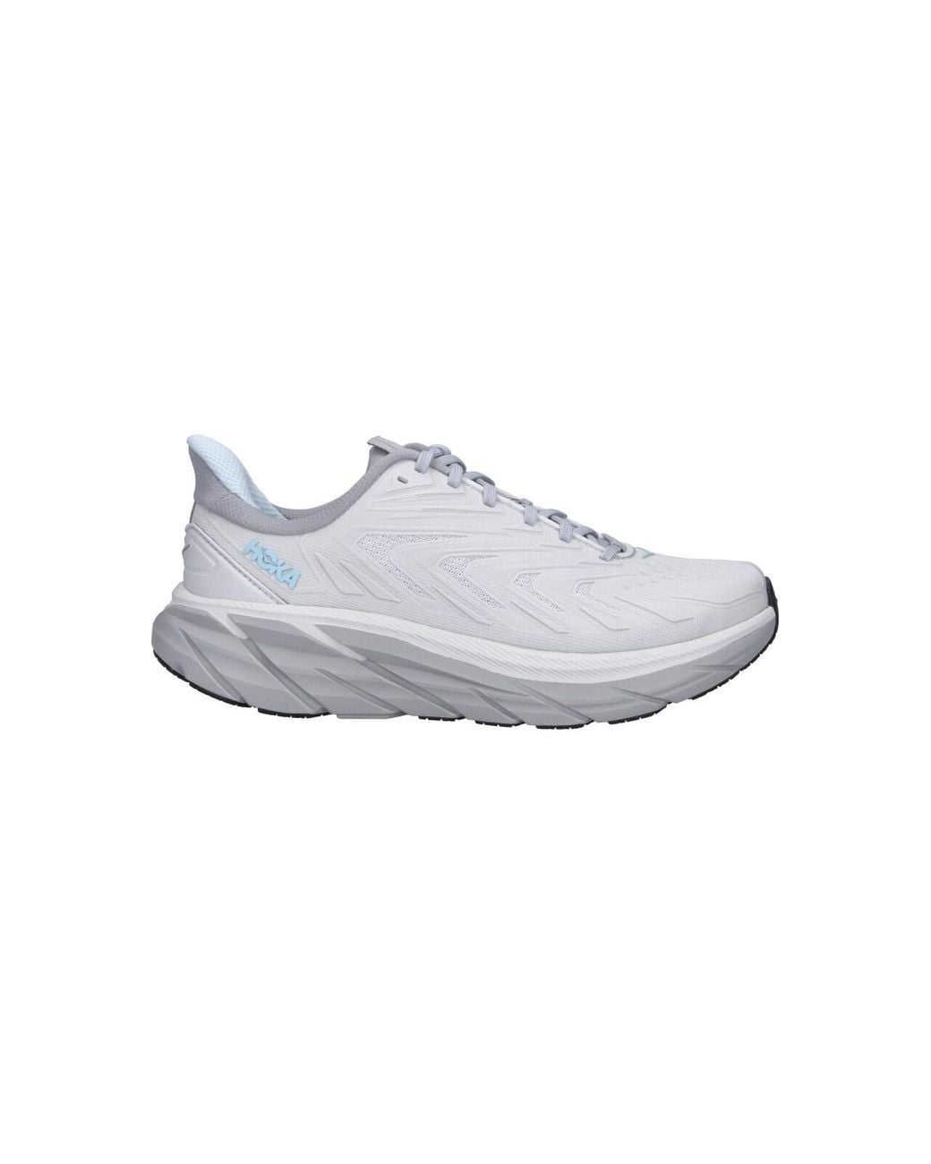 Hoka One One Gray Cushioned Mesh Running Shoes