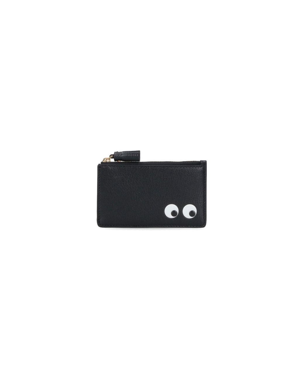Anya Hindmarch Black Eyes Leather Card Holder