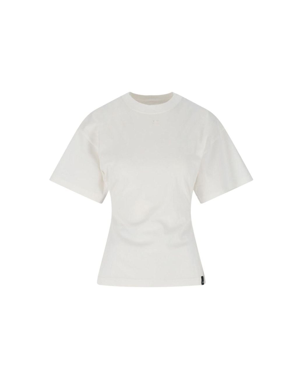 Courreges White Fitted" T-Shirt