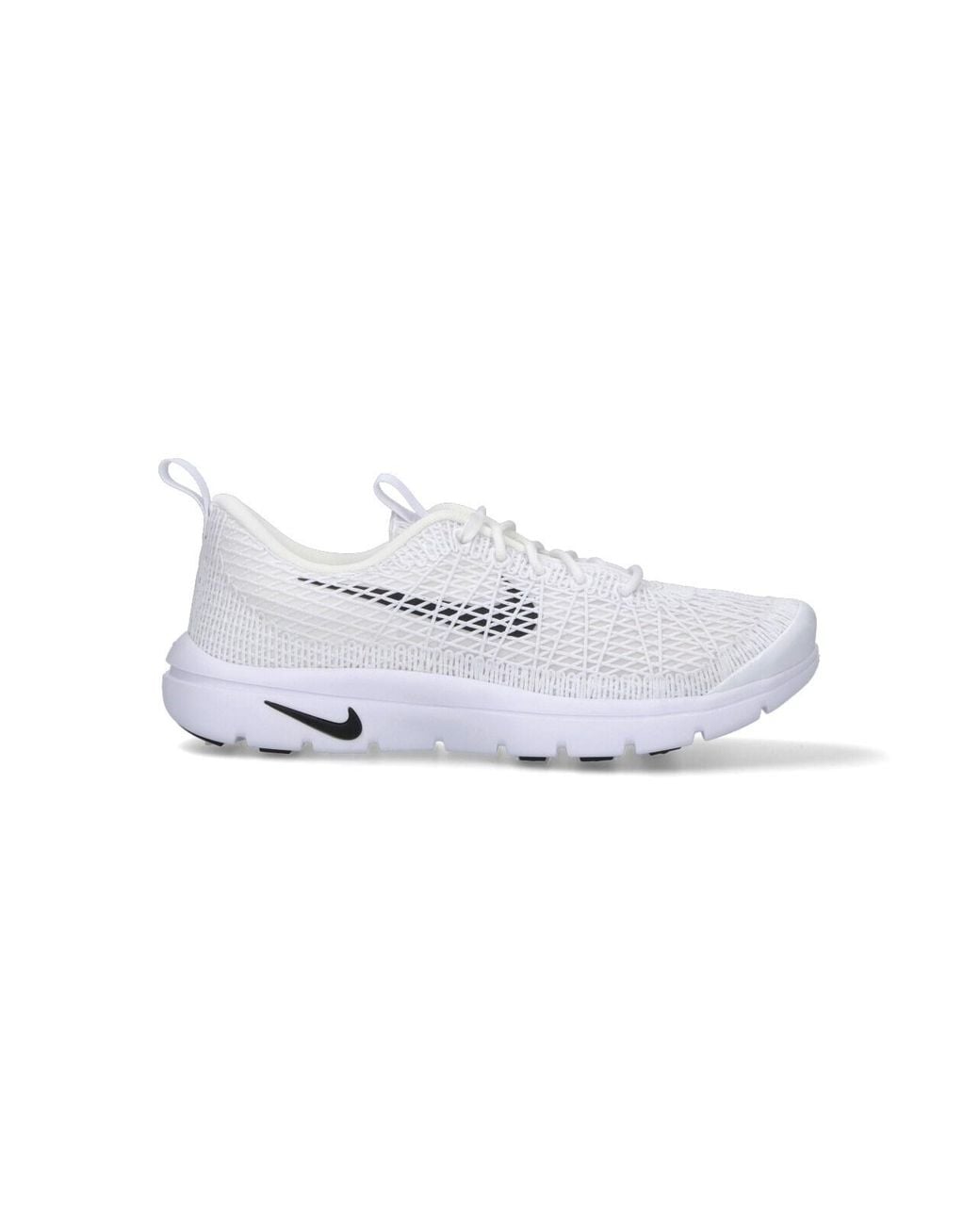 Comme des Garçons White Low-Profile Sneakers With Subtle Textured Upper for men