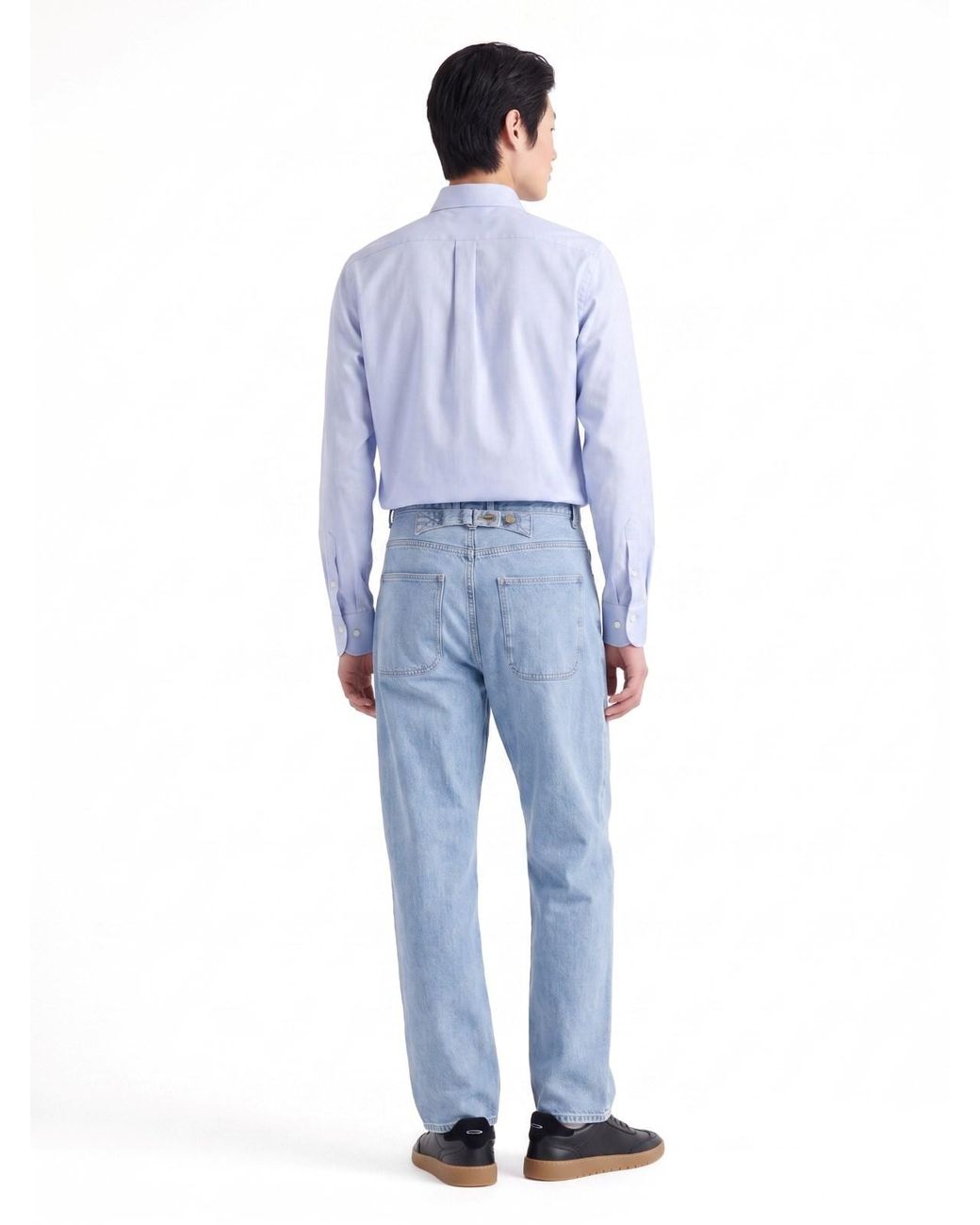 Thom Browne Blue Wide-Leg Jeans for men