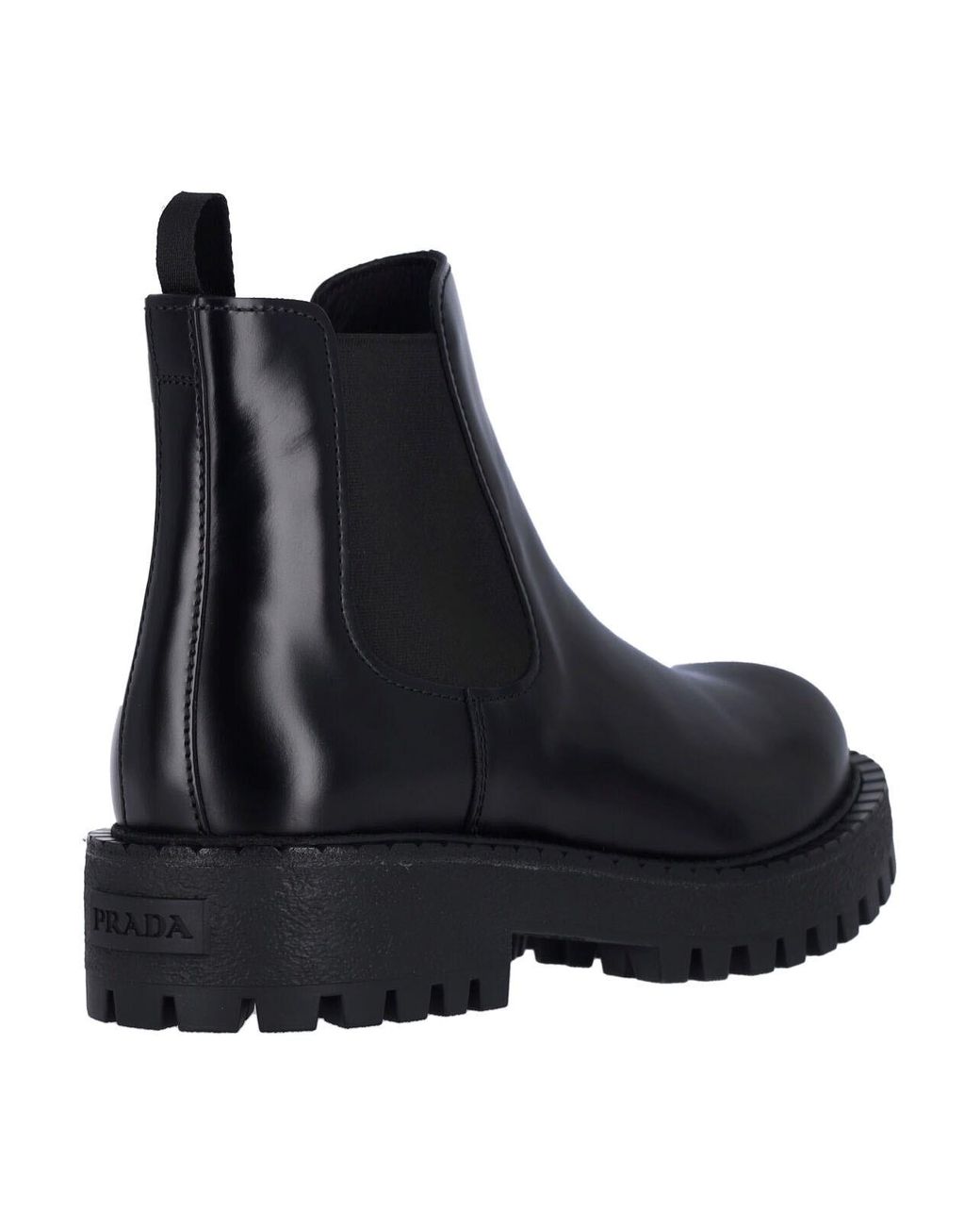 Prada Black Chealsea Ankle Boots for men