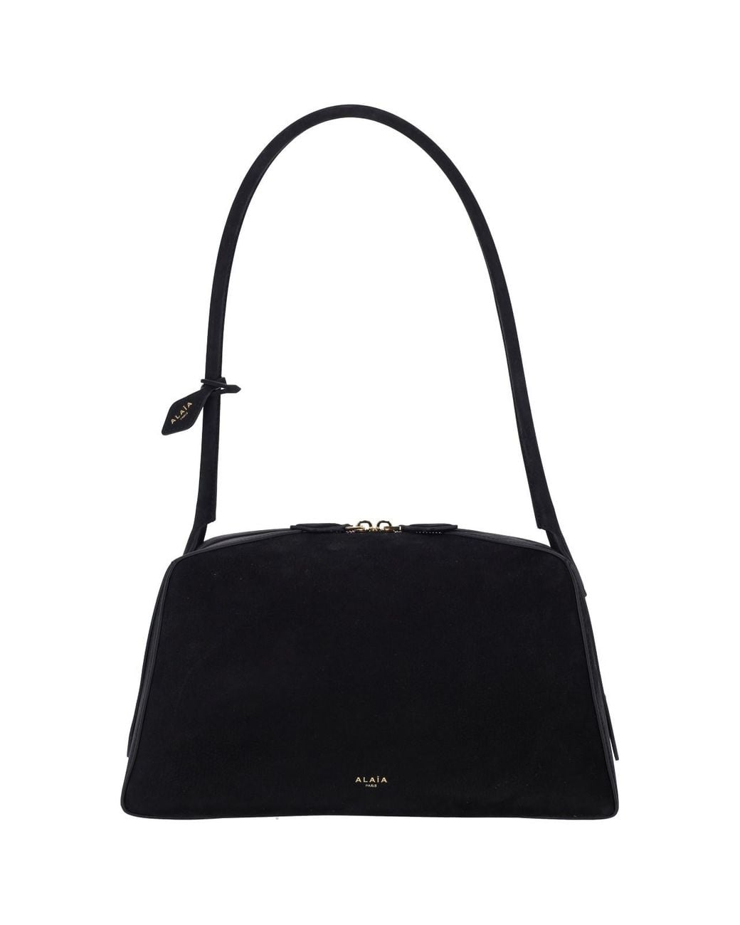 Alaïa Black Le Bouledogue Nubuck Shoulder Bag