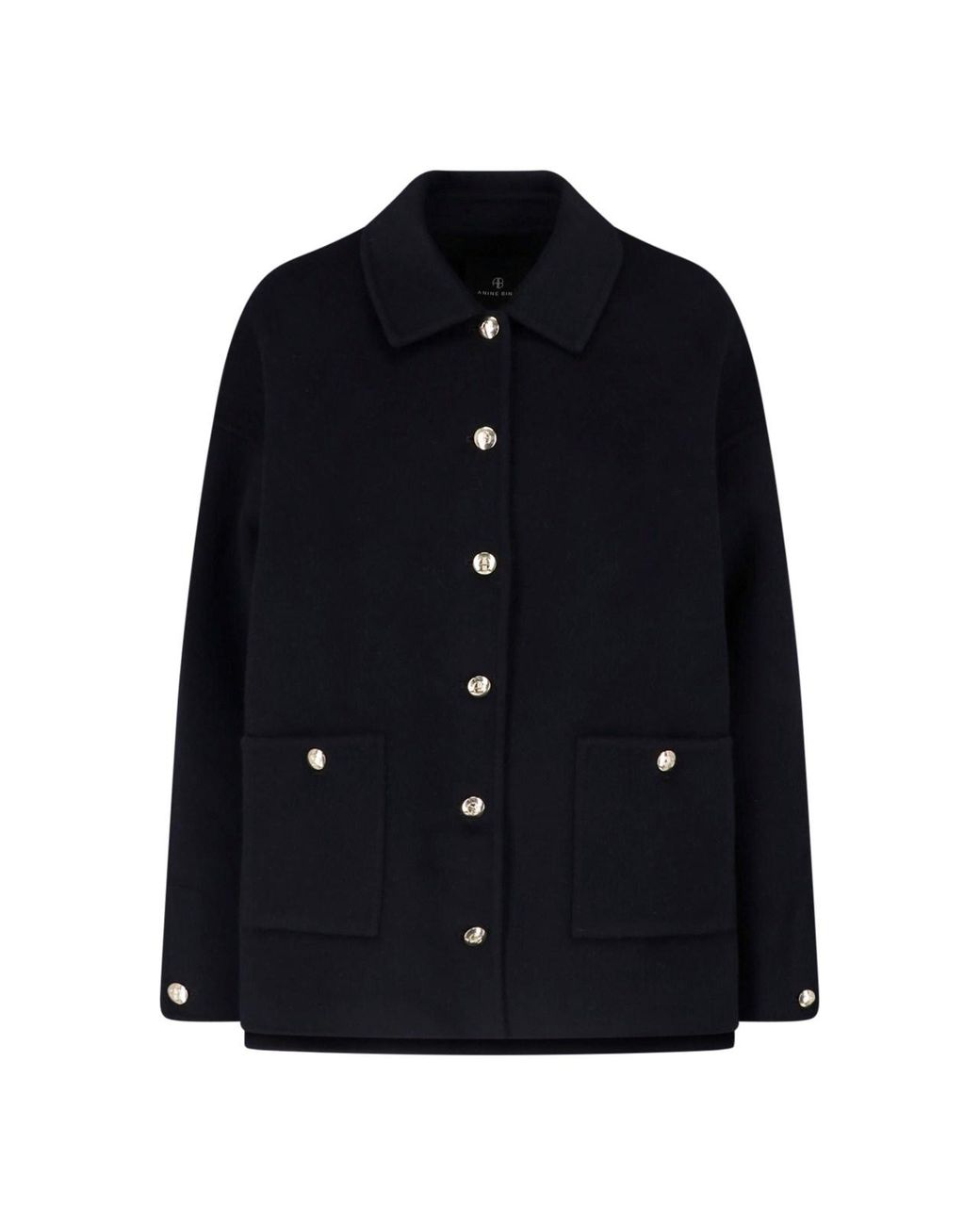 Anine Bing Blue Wool And Cashmere Jacket