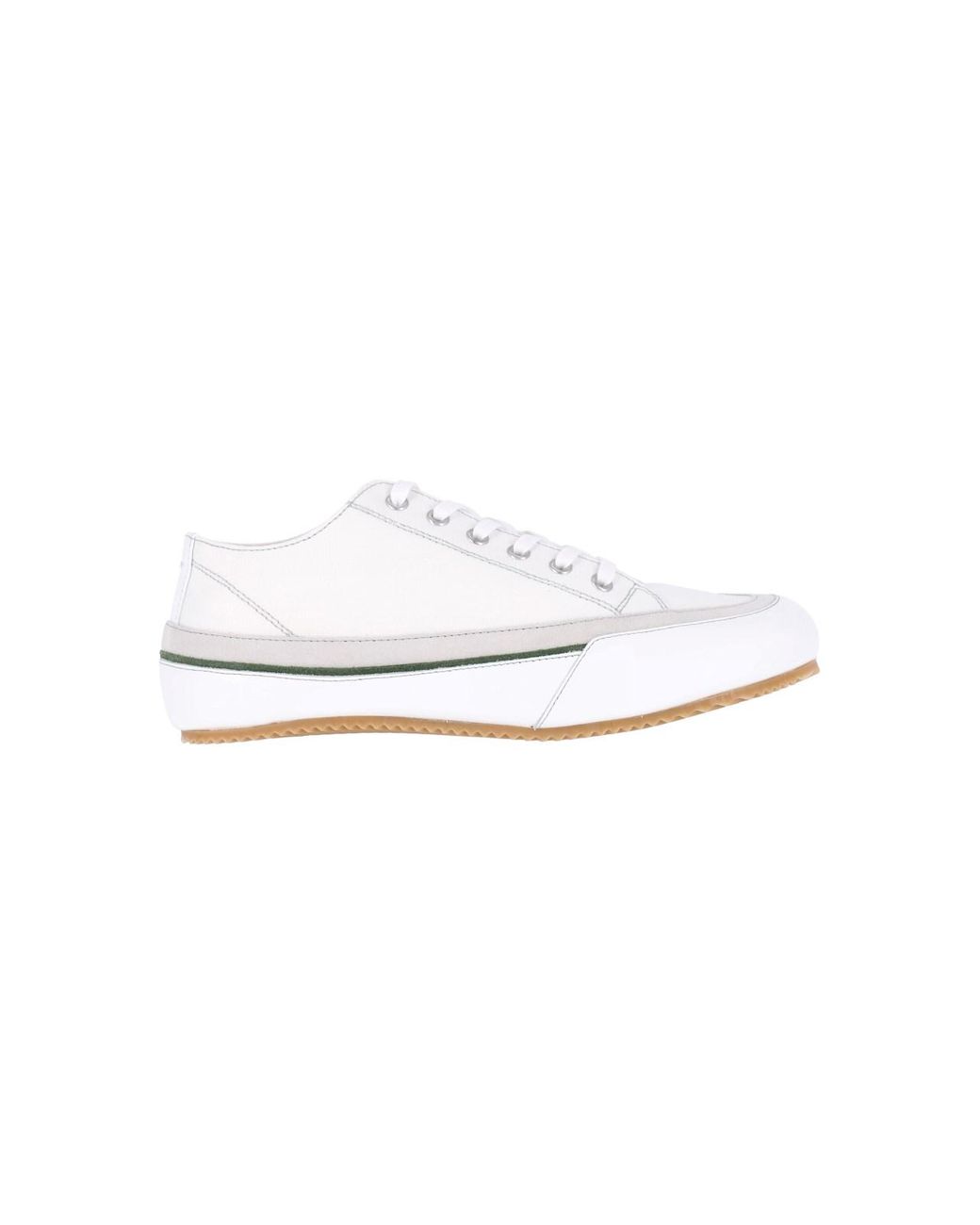 Maison Margiela White Low-Top Lace-Up Sneaker for men