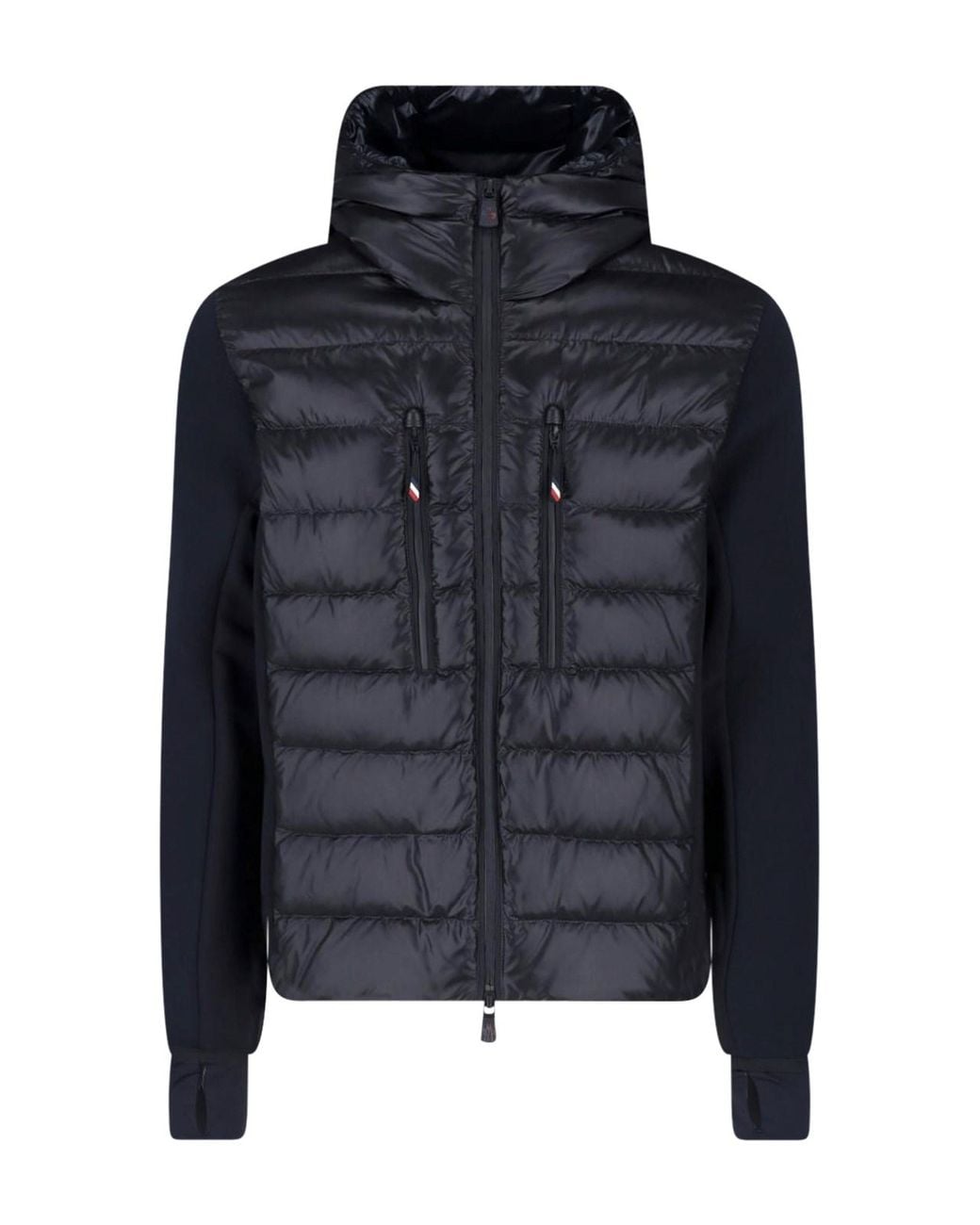 Moncler Black Padded Zip Cardigan for men
