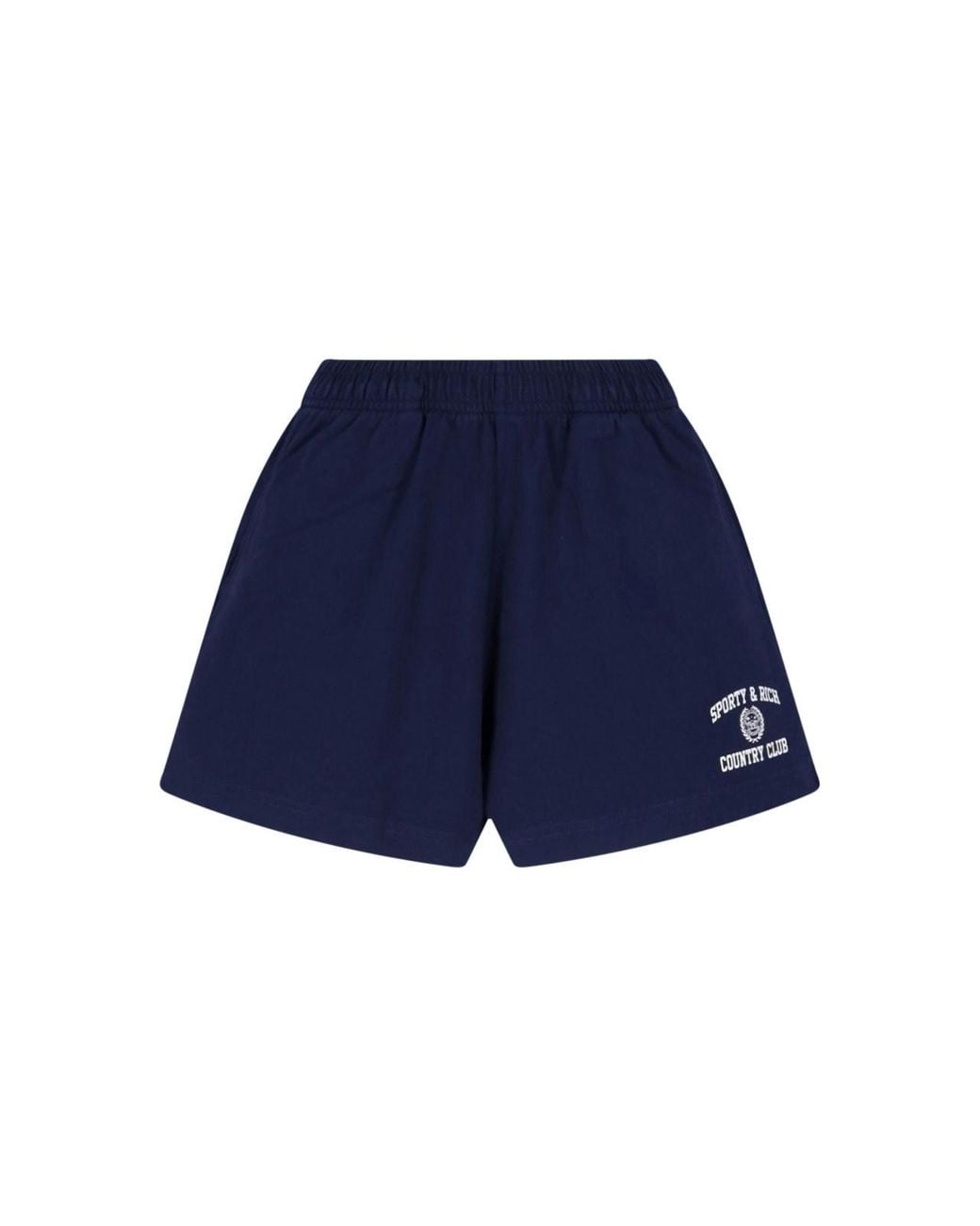 Sporty & Rich Blue Graphic Print Running Shorts
