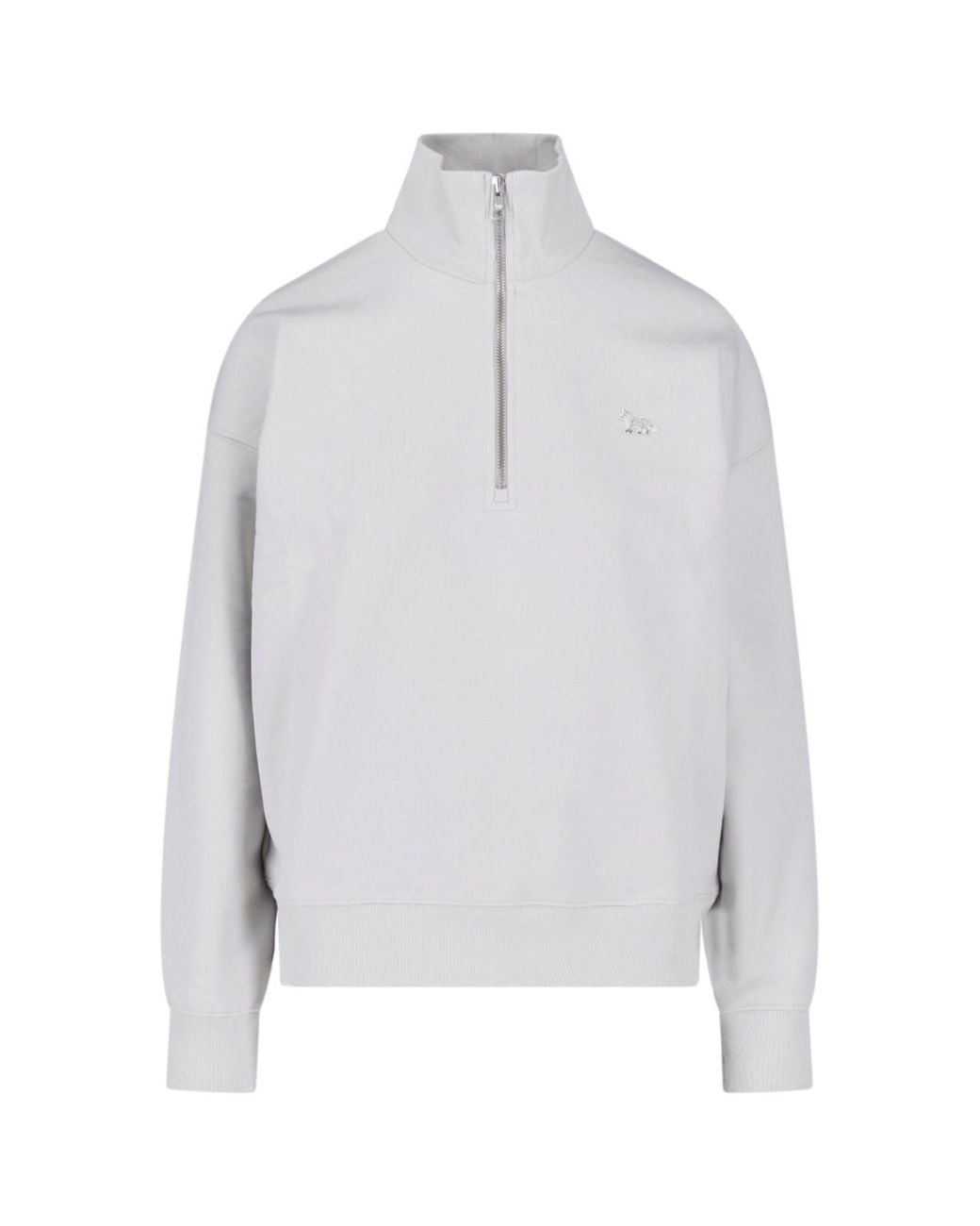 Maison Kitsuné White Sweatshirt “Fox”