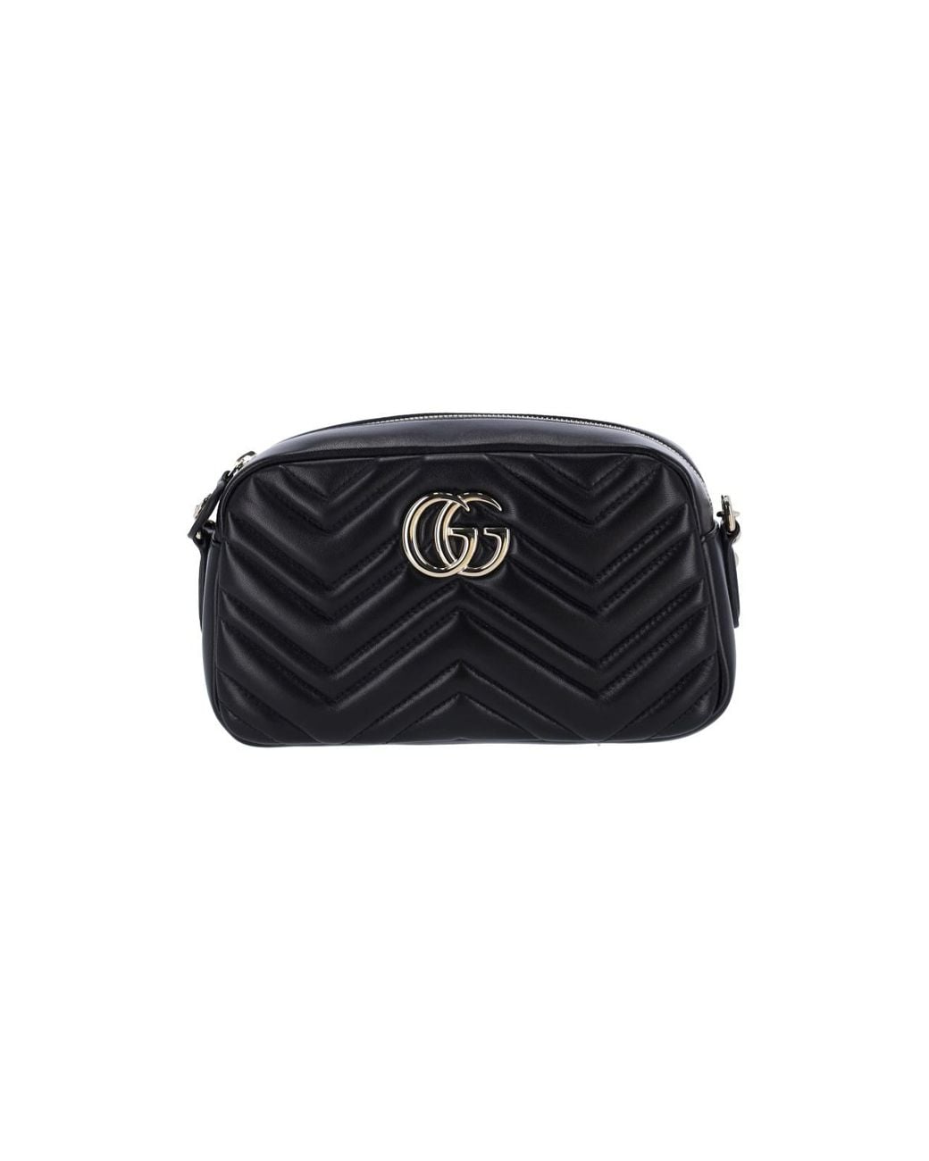 Gucci Black Mini Camera Bag "Gg Marmont"