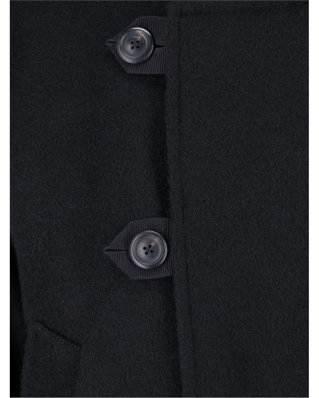 Our Legacy Virgin Wool Hooded Jacket with Asymmetric Closure