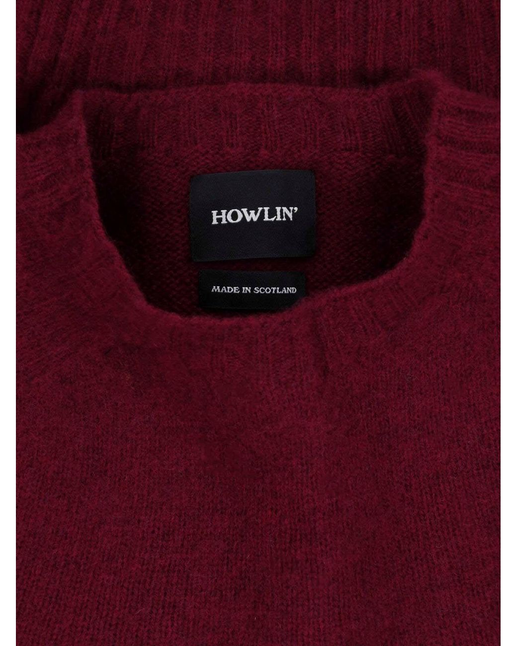 Howlin' By Morrison Red Sweater “Birth Of The Cool” for men