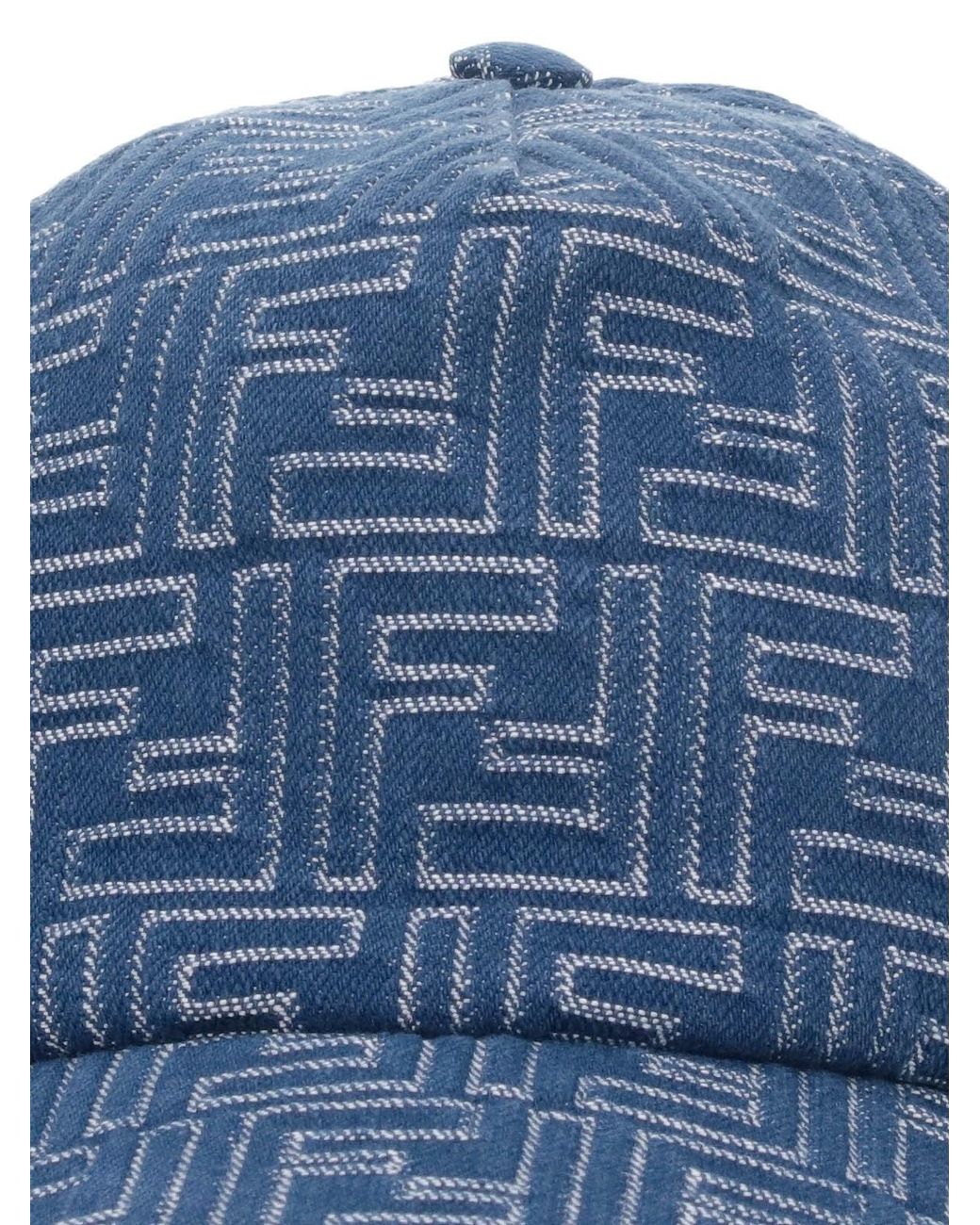 Cappello Baseball "Ff" di Fendi in Blue da Uomo