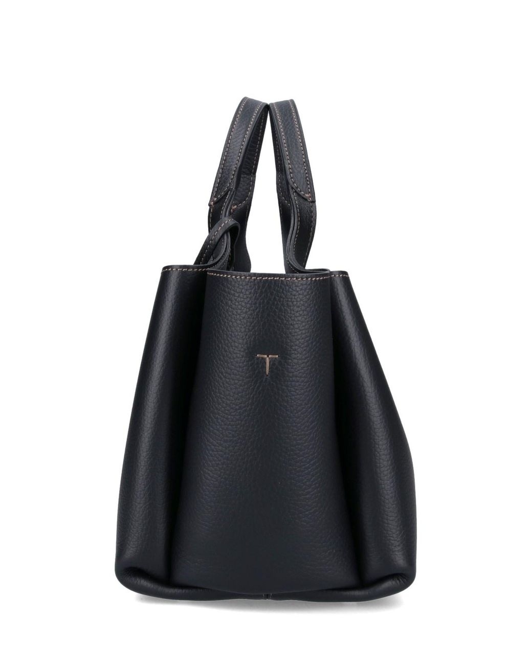 Tod's Blue Logo Plaque Top Handle Bag